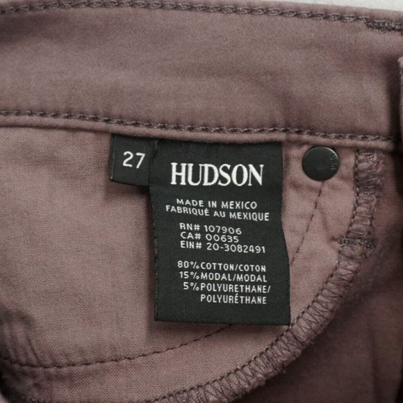 Hudson Womens Jeans Nico Mid Rise Ankle Super Skinny Purple Size 27 - Picture 10 of 11
